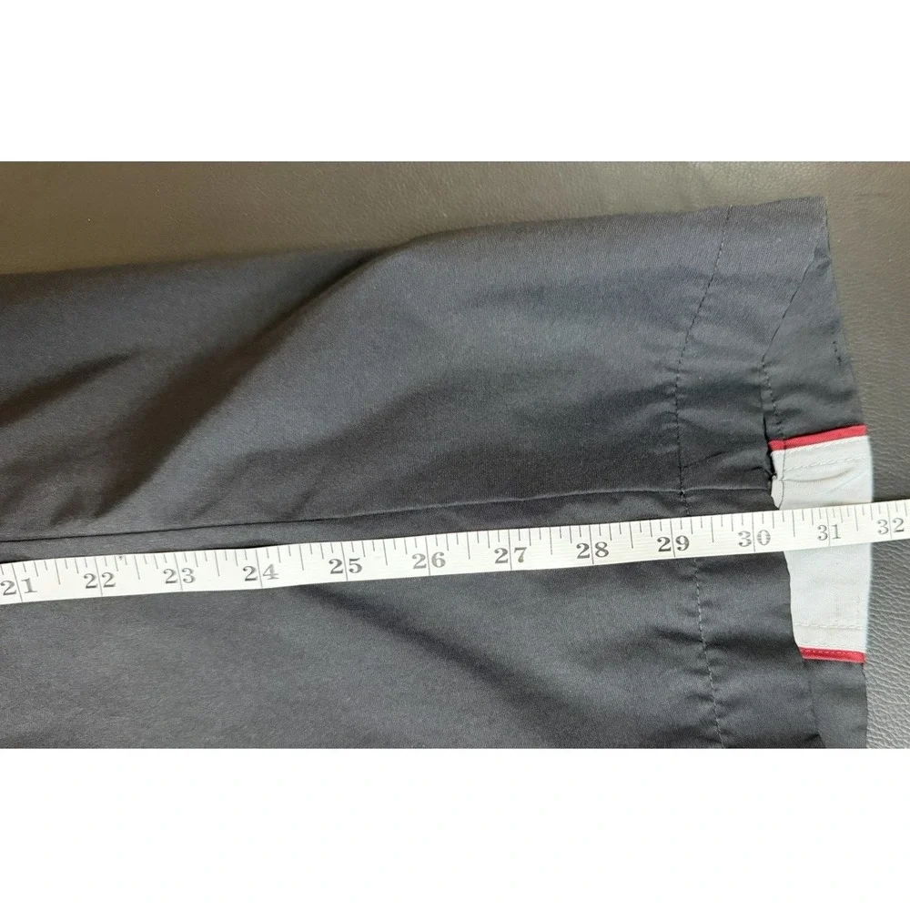 Nike 72 Vintage Windpants Mens L Black Gray Track Pants Mesh Lined Warm Up Swish